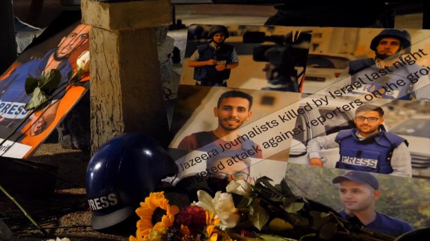 Realizan vigilias en EEUU en memoria de periodistas asesinados por Israel