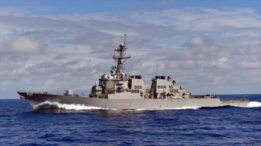 El destructor estadounidense USS Higgins