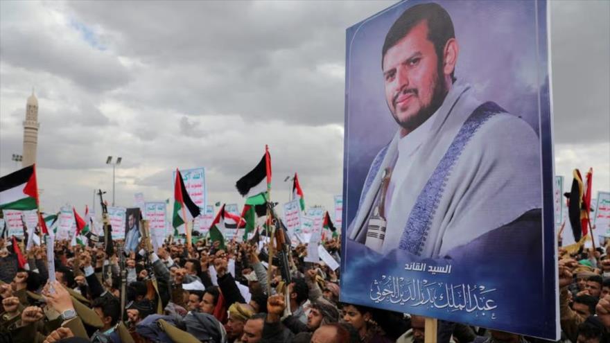 Ciudadanos yemeníes en una manifestación en apoyo a Gaza
