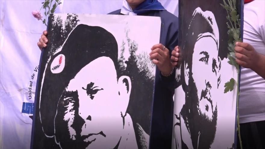 Nicaragüenses celebran natalicio de Fidel Castro y Tomás Borge 
