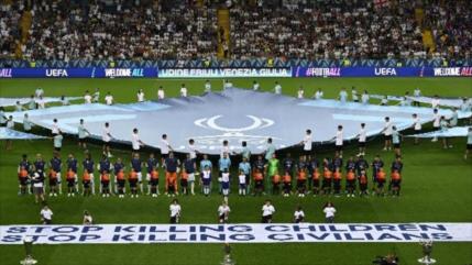 UEFA envía mensaje sobre Gaza pero no menciona a Israel 