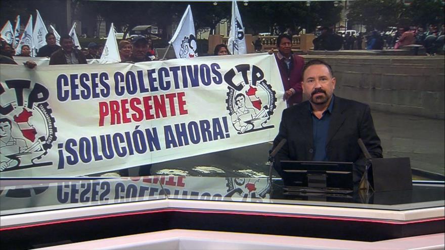 Trabajadores de Perú marchan en defensa de la democracia - Noticiero 2:30