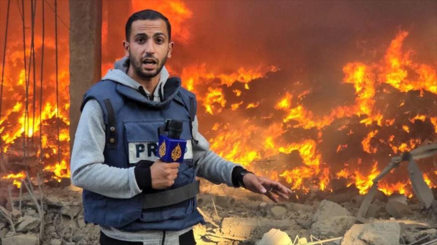 Periodista palestino Anas al-Sharif, asesinado junto a todo su equipo en un ataque de Israel en la ciudad de Gaza, 10 de agosto de 2025.