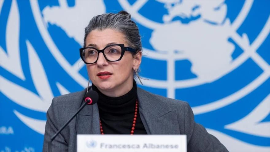 La relatora de las Naciones Unidas, Francesca Albanese.