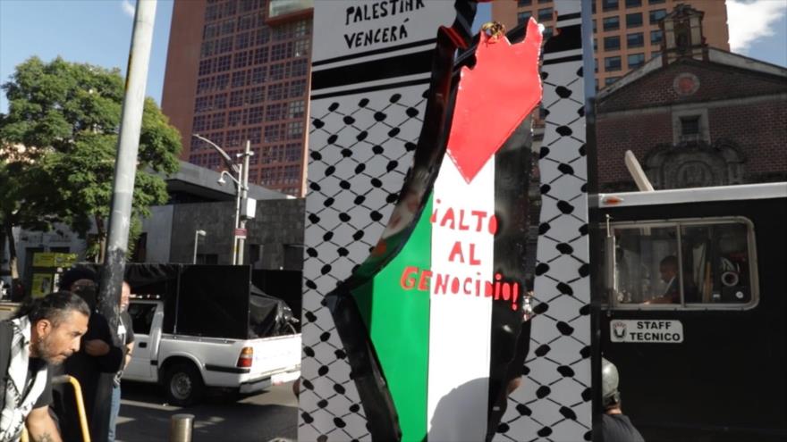 Mexicanos apoyan a Palestina y exigen al gobierno romper con Israel