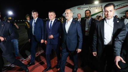 El presidente iraní llega a Bielorrusia en visita oficial 