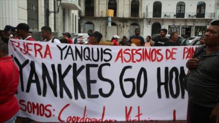 Panameños rechazan presencia militar de EEUU: “Fuera yanquis asesinos”