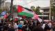 Protestan frente al consulado de EEUU en São Paulo en apoyo a Gaza
