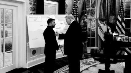 Rusia: Trump “abofeteó” a Zelenski con un mapa de Ucrania