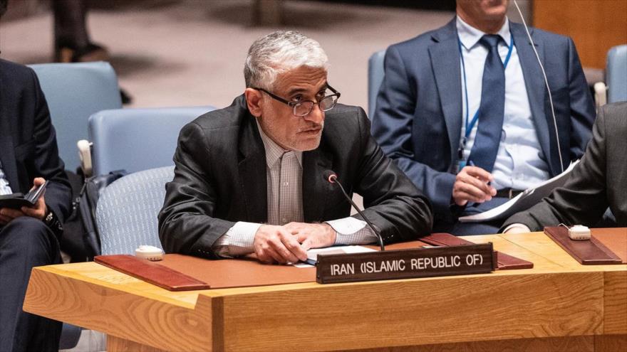 El representante permanente de Irán ante la ONU, Amir Said Iravani.