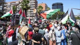 Españoles se manifiestan contra genocidio de Israel en Gaza