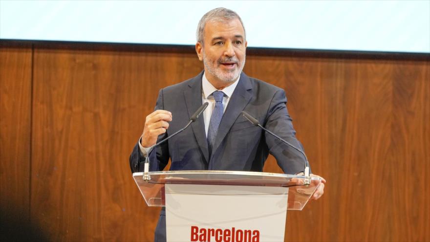 El alcalde de la ciudad española de Barcelona, Jaume Collboni.