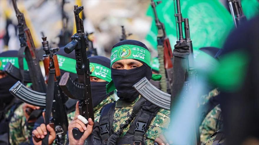 Combatientes de HAMAS en un desfile militar. (Foto: AFP)