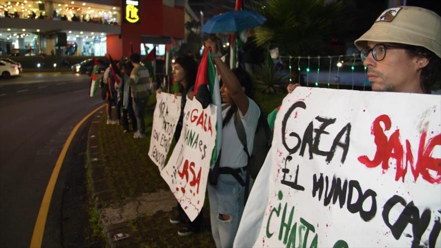 Activistas en Costa Rica se manifiestan contra firma de TLC con Israel