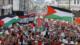 Apuñalan a una persona en Bruselas durante manifestación propalestina