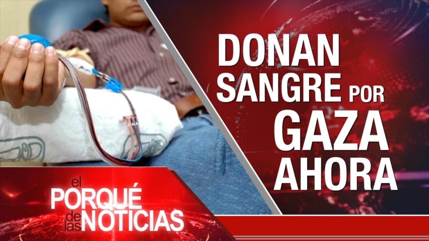 Donan sangre por Gaza ahora | El Porqué de las Noticias