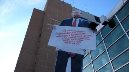Protesta de “Trabajadores por encima de multimillonarios” en EEUU