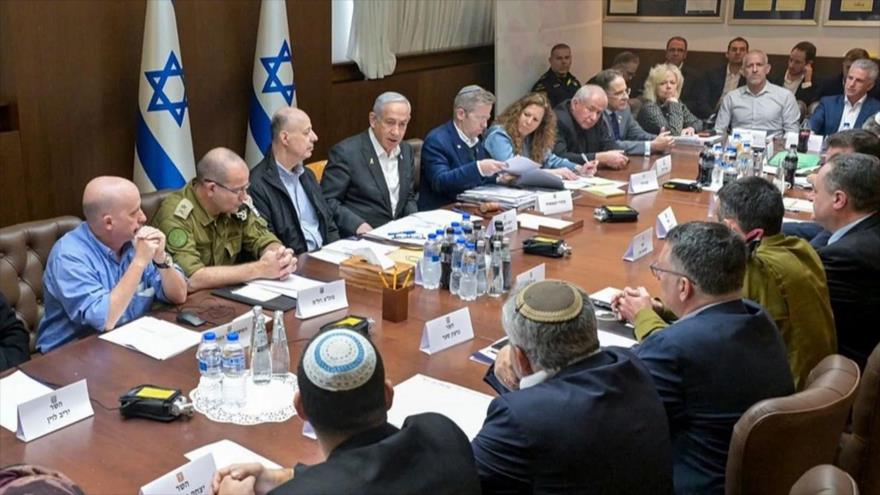 Una reunión de gabinete israelí (Foto: REUTERS)