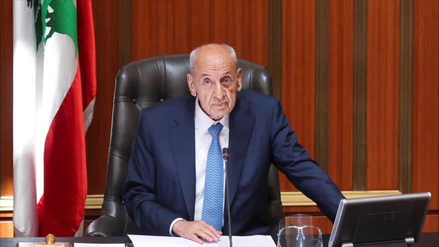 El presidente del Parlamento libanés, Nabih Berri.
