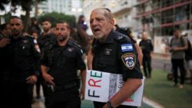 Policía israelí arremete contra marcha autorizada contra guerra en Gaza