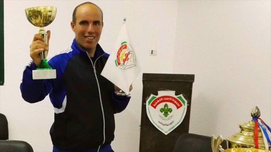 El director del Club Deportivo de Gaza, Louay Estita. (Foto: redes sociales)