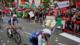 Así protestas propalestinas interrumpen la Vuelta ciclista en España