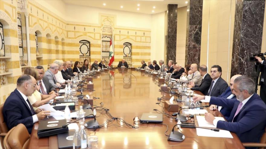 El gabinete libanés se reúne en el Palacio Presidencial, 5 de septiembre de 2025. (Foto: AP)