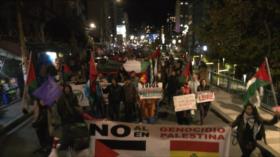 Bolivianos protestan en solidaridad con la flotilla “Sumud” rumbo a Gaza