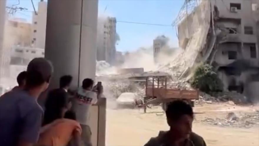 Israel ataca 2.ª torre para imponer “desplazamiento forzado” en Gaza
