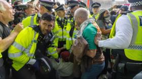 425 activistas propalestinos arrestados en Londres por apoyar a Palestina