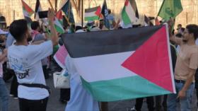 Multitud en Damasco protesta por Gaza y exige ayuda humanitaria