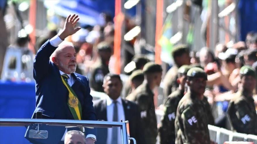 El presidente de Brasil, Luiz Inácio Lula da Silva, durante la celebración del Día de la Independencia, en Brasilia, 7 de septiembre de 2025.
