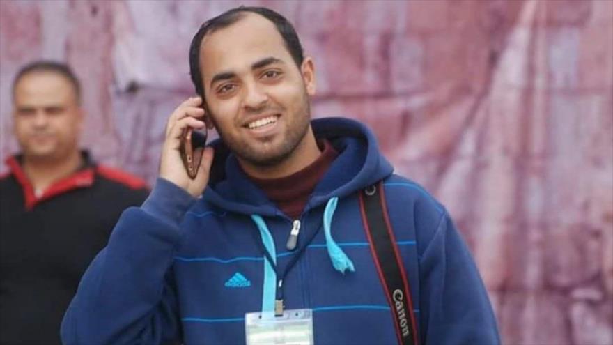 El fotoperiodista palestino, Osama Ahmed Balousha, asesinado por Israel en Gaza. 