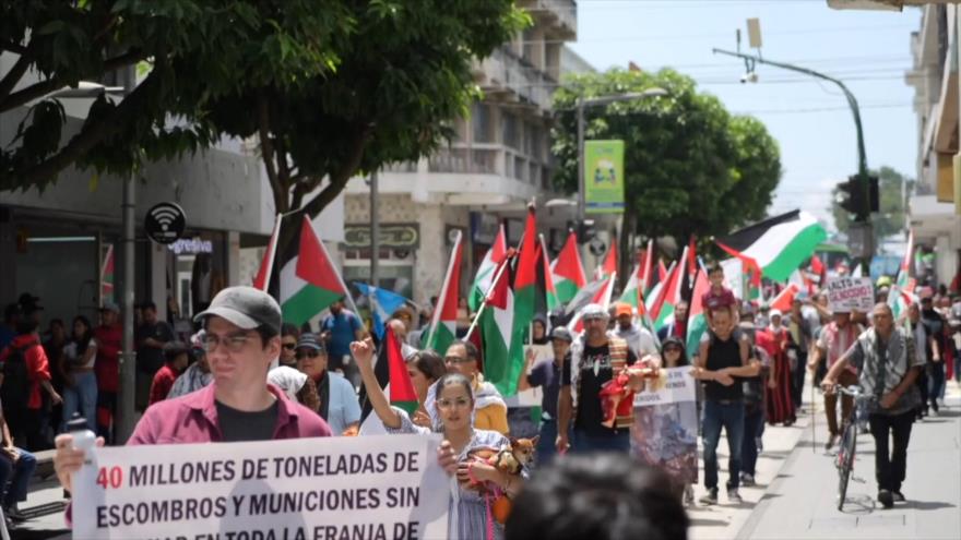 Guatemaltecos exigen al presidente condenar el genocidio en Gaza
