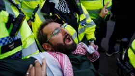 Más de 900 personas detenidas en Londres en marcha propalestina