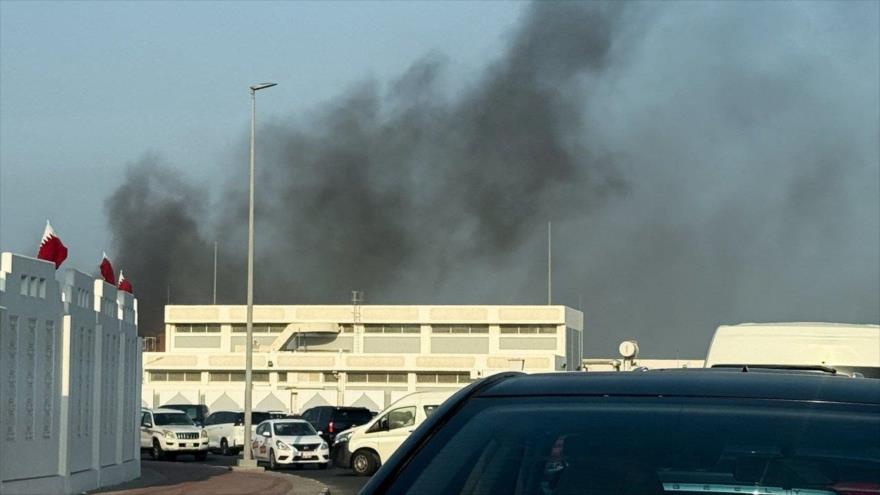 Ataque aéreo israelí sobre Doha, capital de Catar. (Foto: redes sociales)
