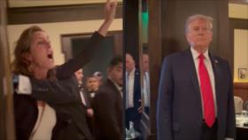 Manifestantes abuchean a Trump: Eres “Hitler de nuestro tiempo”