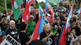 Puertorriqueños salen a las calles contra presencia militar de EEUU