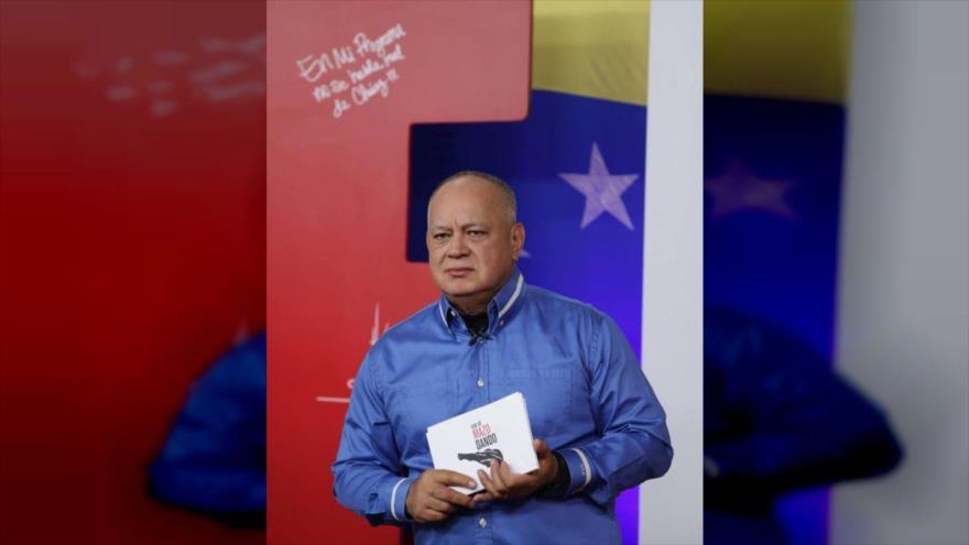 Ministro venezolano de Interiores, Justicia y Paz, Diosdado Cabello durante su programa Con El Mazo Dando, 10 de septiembre de 2025.