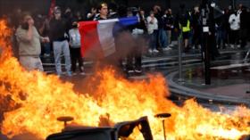 Ciudadanos de Francia protestan contra recortes y austeridad estatal