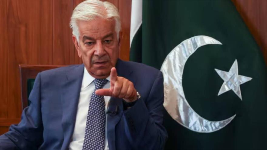 El ministro de Defensa de Pakistán, Khawaja Asif.