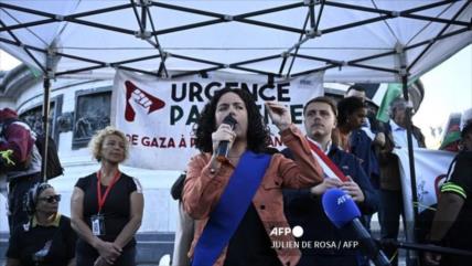 Ahora París: Al son de “Alto al Genocidio” alzan la voz contra Israel