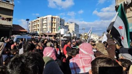 Sirios protestan contra cualquier acuerdo de seguridad con Israel