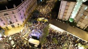 Vídeo: Indignados israelíes marchan hacia la residencia de Netanyahu 