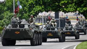 Venezuela en fotos: caravana de tanques recorre Caracas de oeste a este