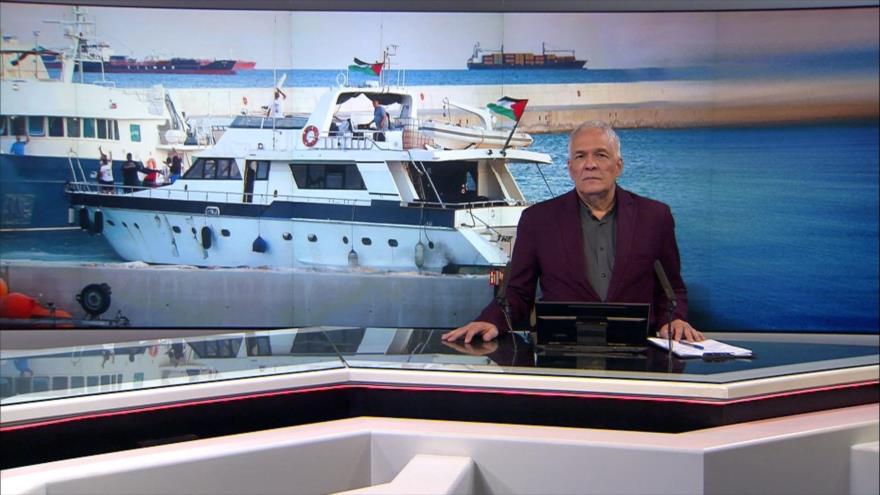 Drones sobrevuelan Flotilla Sumud a pocos días de su arribo a Gaza - Noticiero 02:30