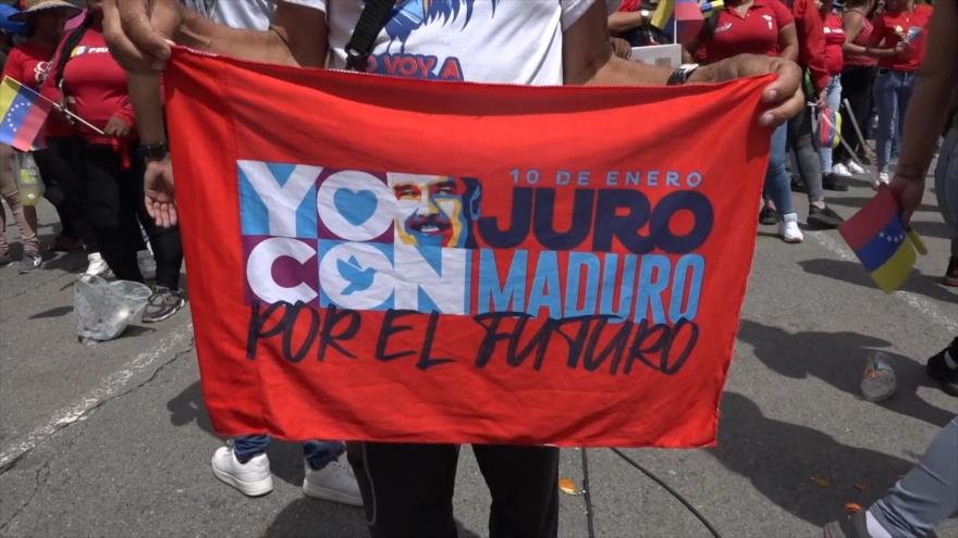 Miles apoyaron a Maduro en una marcha en defensa de la paz