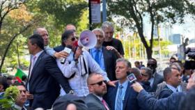 Petro en EEUU promete movilizar a colombianos para liberar a Palestina