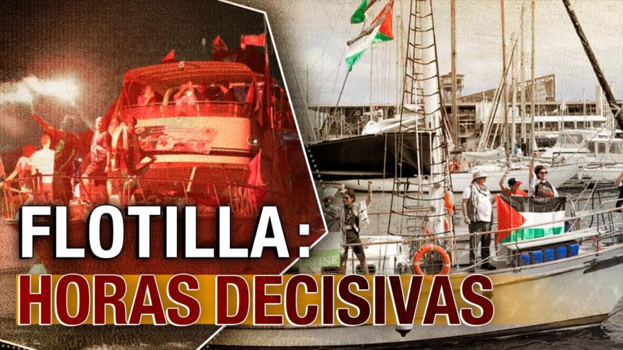 La Global Sumud Flotilla enfrenta horas decisivas a menos de mil kilómetros de Gaza | Detrás de la Razón