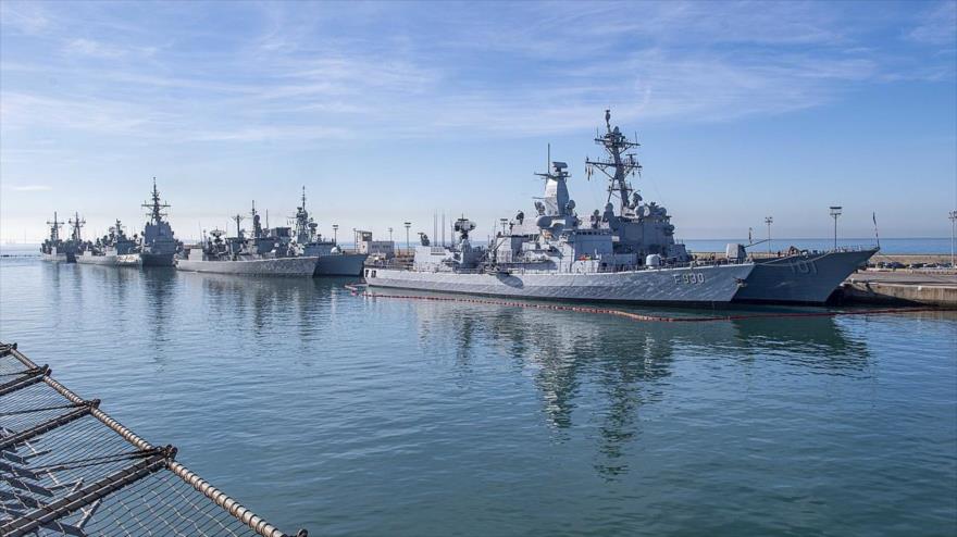 Buques de la OTAN en la base naval española de Rota, 7 de octubre de 2019.